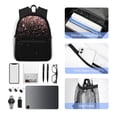 thumbnail image 4 of Yield Rose Gold Glitter1 Print Backpack for Women Men, Lightweight Casual Travel Daypack, Classic Basic College Backpack, Middle School Bag, 4 of 5