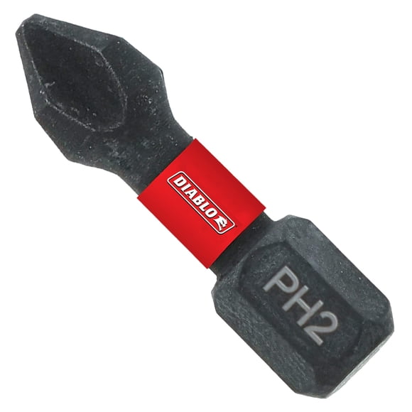 Bits de disco Diablo Phillips PH2, 1,5 cm, paquete de 5 unidades, Impact