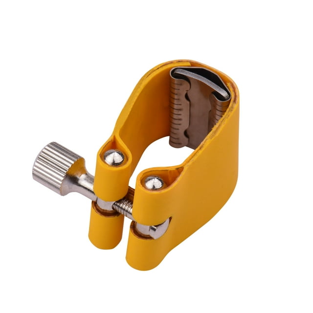 Ligadura de saxofón Ligadura de saxofón compacta y duradera para boquilla de baquelita de saxofón alto Maboto Ligadura