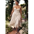 thumbnail image 3 of Bustier Midriff Taille Shaper Robe Confortable Bustier Slim Bodycon Élégant une Ligne d'Été Haute Parti Robe Midi, 3 of 7