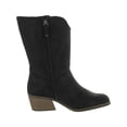 thumbnail image 2 of Dr. Scholl's Shoes Womens Layla Block Heel Side Zip Mid-Calf Boots, 2 of 3