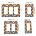 thumbnail image 2 of Yayeee Rocker Switch Wall Plate 1-Gang 4.6"x2.9" Home Decorative Outlet Cover, Orange Geometric, 2 of 6