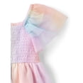 thumbnail image 3 of The Children's Place Baby & Toddler Girls Short Sleeve Rainbow Flutter Dress, Sizes 6M-5T, 3 of 3