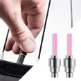 thumbnail image 4 of 2x LED Flash Tyre Wheel Valve caps light Tire Valve Cap Neon Lamp LED Bike Wheel Red, 4 of 8