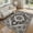 Black/Gray, variant on UERMEI 3x8 Washable Runner Rugs for Hallway, Modern Vintage Non Slip Indoor Rug for Entryway Doormats Bedroom Kitchen, Vacuum-Friendly Home Decor Carpet, Blue