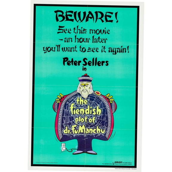 The Fiendish Plot Of Dr Fu Manchu Movie Poster 16x24 16x24 Multi-Color Square Adults Posters