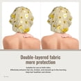 thumbnail image 2 of Yiaed Cute Bee Gnome 2 Print Satin Bonnet Silk Bonnet Hair Bonnet for Sleeping Hair Bonnets, 2 of 6
