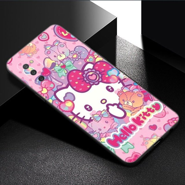 Funda de teléfono de gatito Kawaii para Samsung Galaxy A01 A03 Core A02 A10 A20 S A20E A30 A40 A41 A5 A6 A8 Plus A7 A9 2018 Fivean LED
