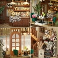 thumbnail image 3 of DIY Miniature House Kit, MOJINO Mini House Kit for Adult to Build, Wooden Dollhouse Making Kit with Furniture, Christmas Birthday Gifts- Bagel Time, 3 of 4