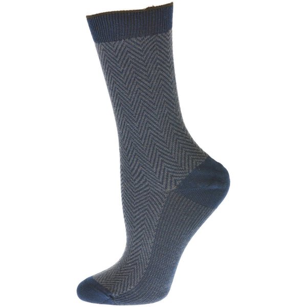 Sierra Socks Robe en Coton Mercerisé à Chevrons pour Femmes, Décontractée
