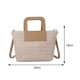 thumbnail image 4 of Bolsos tejidos a mano de verano Bolsos de mensajero tejidos casuales para fiestas navideñas (Beige) Ehuebsd Para Estrenar, 4 of 9