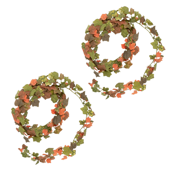 2 Fake Fall Ivy Garlands - for Decor - Factory Direct Craft