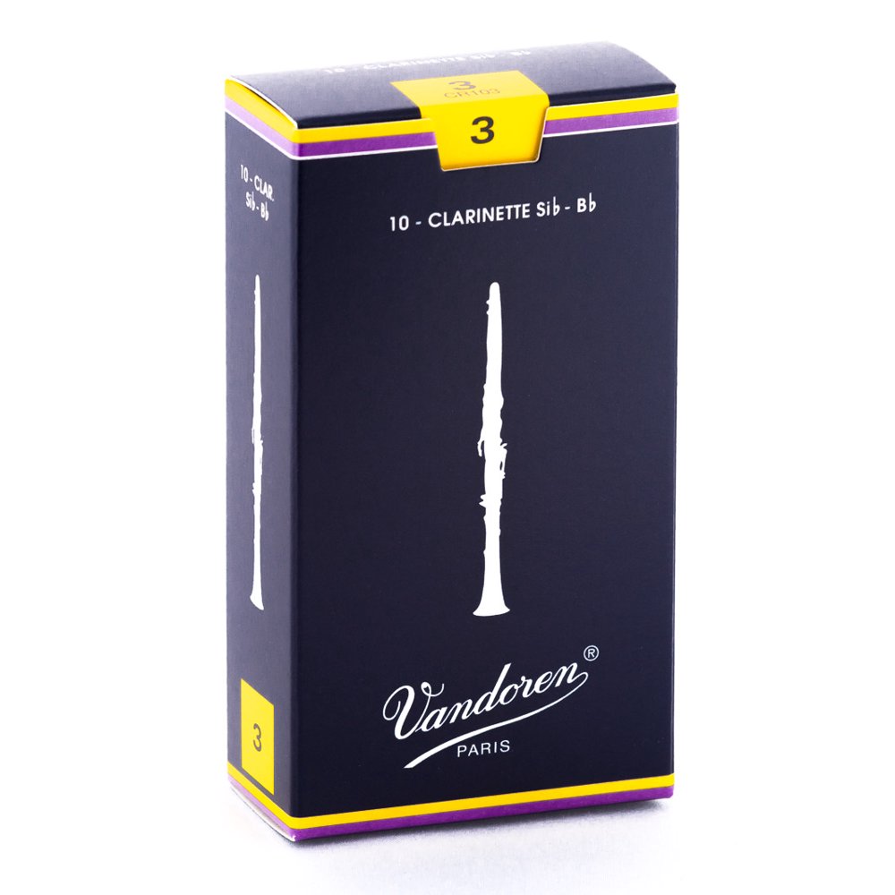 Vandoren Bb Traditional Reeds Strength 3; Box of 10