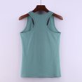 thumbnail image 6 of Plus Size Tank Tops for Women Sleeveless Round Neck Summer Cotton I-shaped Slim Base Tank Green XXXL, 6 of 6