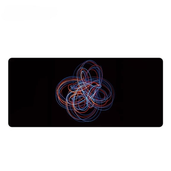 Black Liquid Design Gaming Mouse Pad, FBB Vision XXL Desk Mat for FPS Games