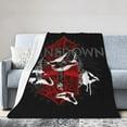 thumbnail image 2 of Shinedowns Blanket Soft Flannel Blankets Lightweight Throw Blankets for Couch Bed Sofa Living Room Black 80""X60"", 2 of 7