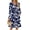 Navy Floral, variant on Fantaslook Long Sleeve Dresses for Women V Neck Casual Fall Dress Button Floral Midi Dresses with Pockets