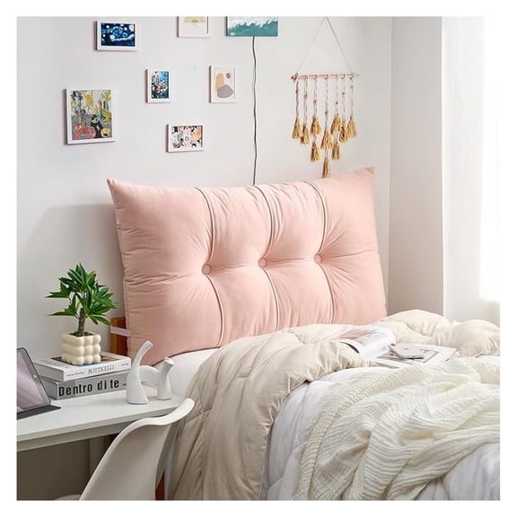 Rainha - Plush Tufted Headboard - Sunday Pink
