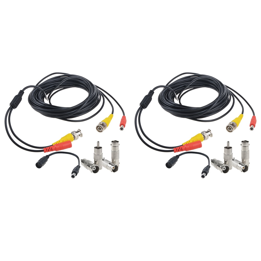 ABLEGRID BNC video power cable security camera wire cord for CCTV DVR
