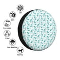 thumbnail image 4 of Gukieu Utensiles Print Car Tire Cover, Adjustable Waterproof and Dustproof Tire Protection Cover, Suitable for SUV, Truck, Van-15 inch, 4 of 6