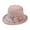 501_Pink, variant on Fedora Hats for Women Retro Classic Soft Panama Short Brim Elegant Bucket Hat Khaki