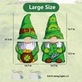 thumbnail image 3 of YIBAGA St Patricks Day Yard Signs Extra Large Outdoor Decorations 2pcs Gnomes with Stakes with LED Lights, 3 of 7