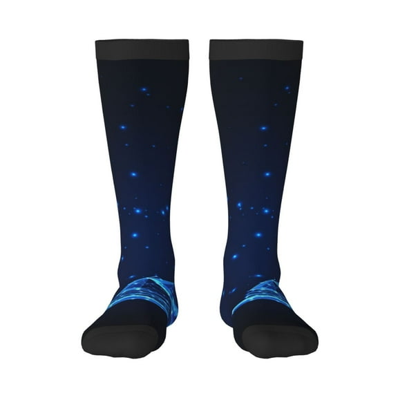 Cauagu Futuristic Book Knowledge Print Women's Men's Ankle Socks 1-pack Casual Athletic Socks for Unisex Adult Moisture-Wicking Socks for Daily Wear/Running/Sport