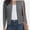 Charcoal Heather, variant on Women's Crew Neck Button Down Long Sleeve Cardigan for Women Classic Soft Ladies Cardigan Sweater Coat