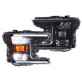 thumbnail image 1 of Fits 2019-2020 Ford F-150 Morimoto Headlight Assembly - LED LF955 XB Hybrid-R; High/Low Reflector Beam; Direct Fit; Black ABS Plastic Housing; Polycarbonate Clear Lens; LED, 1 of 13