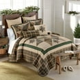 thumbnail image 6 of Donna Sharp Pine Star 3PC Pieced Cotton & Embroidered King Quilt Set, 6 of 9