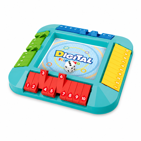 Berallo Shut The Box Dices Game Four-Sided Flip Board Table Family Games for Adults and Kids (2026 Upgraded)