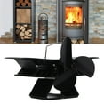 thumbnail image 4 of Heat Powered Stove Fan, Adjustable Speed Thermoelectric Fan Environmental Protection  For Home, 4 of 8