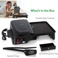 thumbnail image 6 of Electric Griddle - Crepe Maker Hot Plate Cooktop with Press Grill for Paninis, 6 of 6