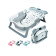 thumbnail image 1 of Bañera Tina Baño Bebe Plegable Portátil Con Cojín Termometro, 1 of 4