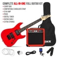 thumbnail image 2 of Guitarra eléctrica LyxPro de 36 pulgadas con kit para niños de tamaño 3/4, color rojo, 2 of 7