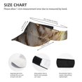 thumbnail image 2 of Kdxio Golden White Tiger Print Sun Visor Hat Golf Visor Adjustable Velcro Outdoor Sports Cap for Men Women, 2 of 6