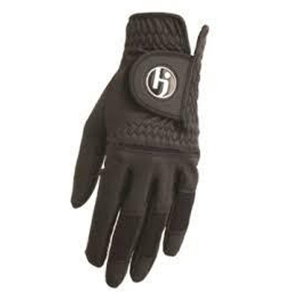 HJ Mens Gripper Golf Glove Right Hand Black / Med/Large / Standard