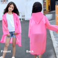 thumbnail image 4 of Lot de 2 Ponchos de Pluie Imperméables pour Enfants, Vestes de Pluie Réutilisables Garçons Filles Urgence avec Capuche pour Voyage en Famille Extérieur, 4 of 7