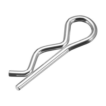 1.6mm x 28mm Carbon Steel R Shaped Spring Cotter Clip Pin Fastener 50 Pcs