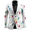 thumbnail image 1 of REDARER Décorations de Noël, Veste d'Affaires Moderne à Coupe Ajustée pour Tenue Formelle avec Design Classique et Tissu Extensible Confortable, Idéale pour les Événements et les Tenues, 1 of 4