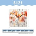 thumbnail image 2 of 10 Inch Wall Clock Battery Operated Square Clock for Office, Kitchen, Outdoor, Living Room,Abstract Watercolor Red Poppy Flower Painting In Blurs and Color Design, 2 of 4