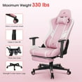 thumbnail image 6 of Douxlife Professional Full Body Massage Gaming Chair with Footrest, 175° Reclining, Ergonomic Racing High Back Home Office Computer Chair, Video Game Chair for Adults Kids, 6 of 6