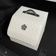 thumbnail image 4 of Car Trunk Storage Organizer , KIMISS High Capacity Car Trunk Organizer with Lid Multipurpose Pu Leather Portable Trunk Storage Box with Lid, 4 of 7