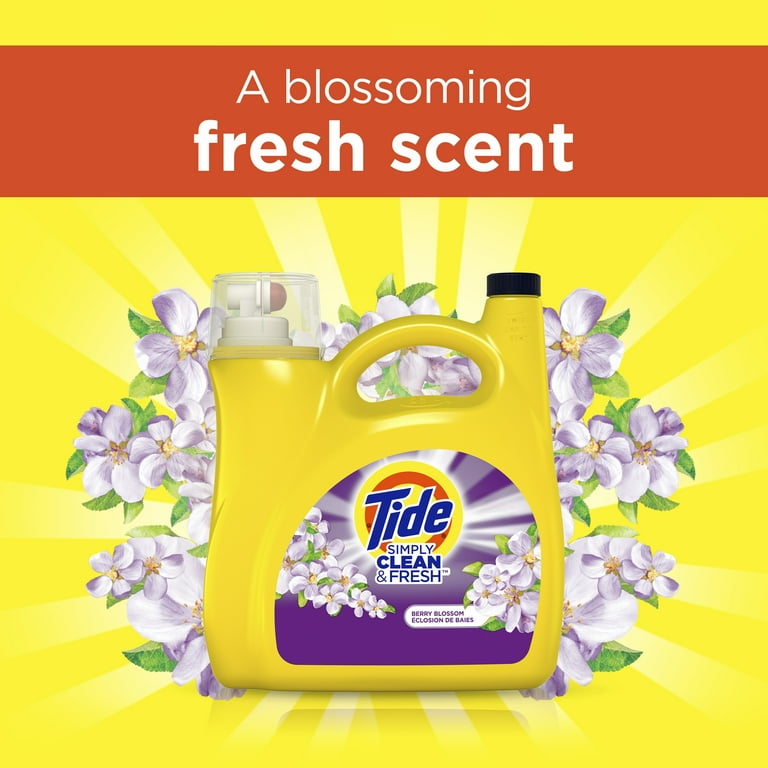 Simply Clean and Fresh Laundry Detergent, Berry Blossom, 89 Loads, 128 oz Pump Bottle Simply Clean and Fresh Laundry Detergent, Berry Blossom, 89 Loads, 128 oz Pump Bottle