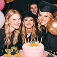 thumbnail image 7 of Graduation Honeycomb Centerpiece Table Decor Class Desktop Grad Party Decoration Set with Card Holders 9 Pieces,1Set/9PCS,Black, 7 of 7