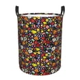 thumbnail image 6 of Lsque Spring And Summer Flowers pattern Laundry Hamper Basket, Tall Woven Rope Hamper Basket for Clothes, Lightweight Storage Basket, Collapsible Waterproof-Medium, 6 of 8