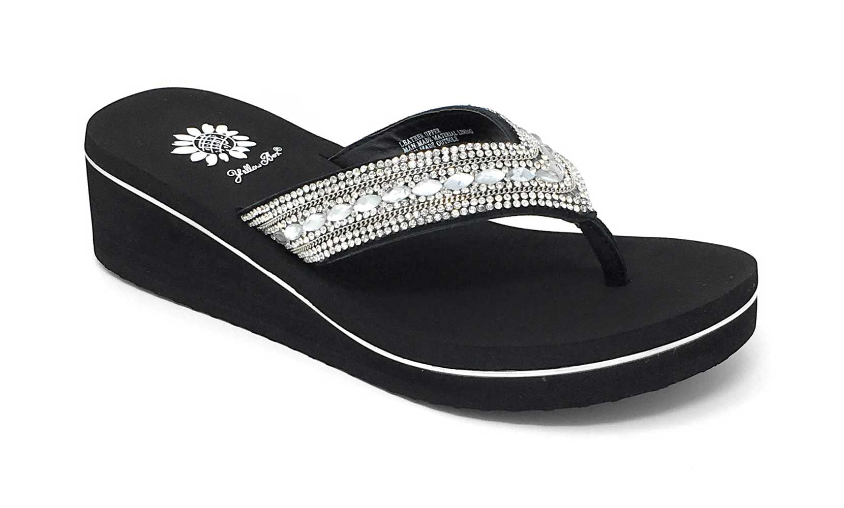 Marcy Clear Stones Flip Flops 35509 