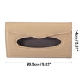 thumbnail image 4 of Unique Bargains Tissue Holder Sun Visor Napkin Holder Visor Tissue Case PU Leather Beige for Car SUV Truck, 4 of 6