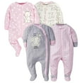 thumbnail image 1 of Pyjama à Pieds 4 Pcs pour Bébé Fille Sleep 'N Play, Lapin, Prématuré, 1 of 1