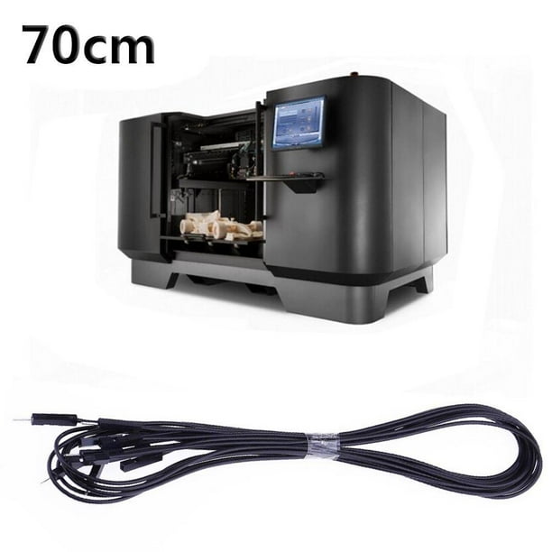5 uds 70cm 1 Pin Dupont Cable macho a hembra Terminal línea impresoras 3D parte